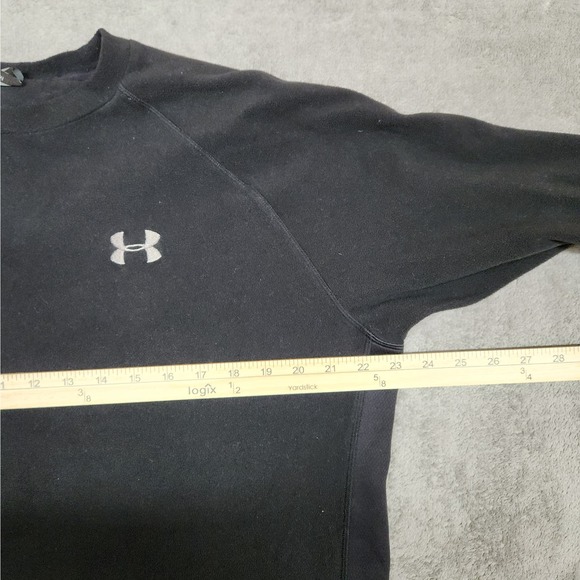 UNDER ARMOUR FLEECE CREW BLACK‎ SMALL - Picture 4 of 5